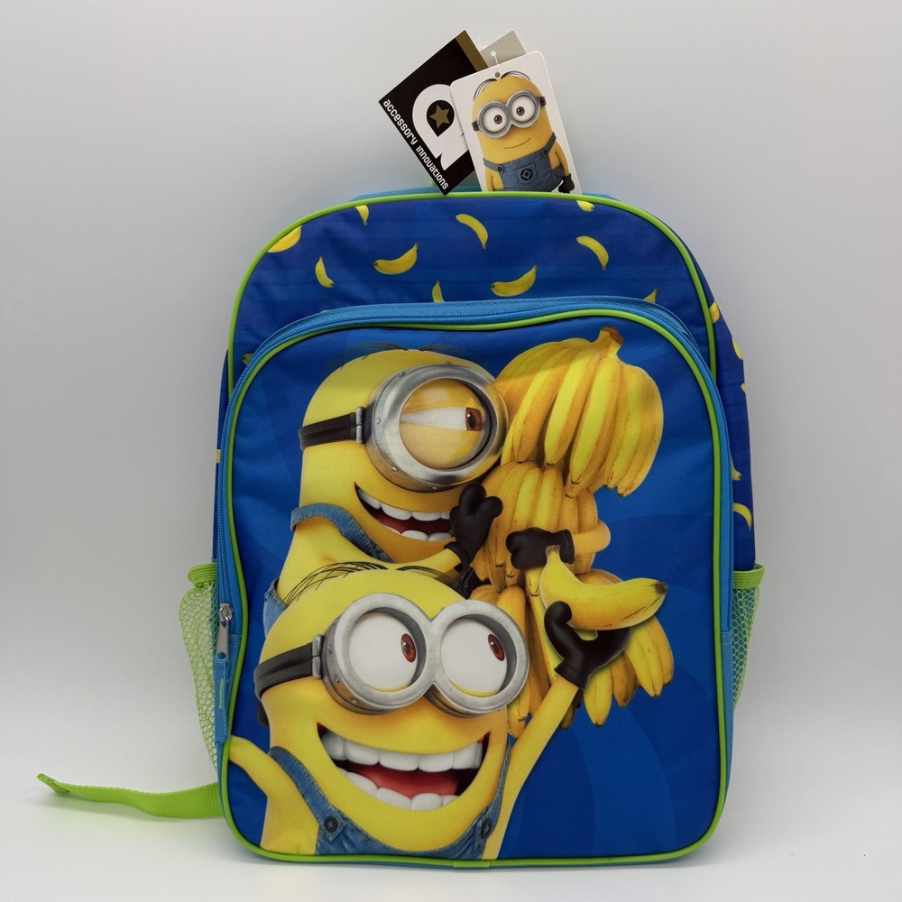 NWT 2015 Despicable Me Minions Banana Party 16" Kids School Backpack NEW RARE